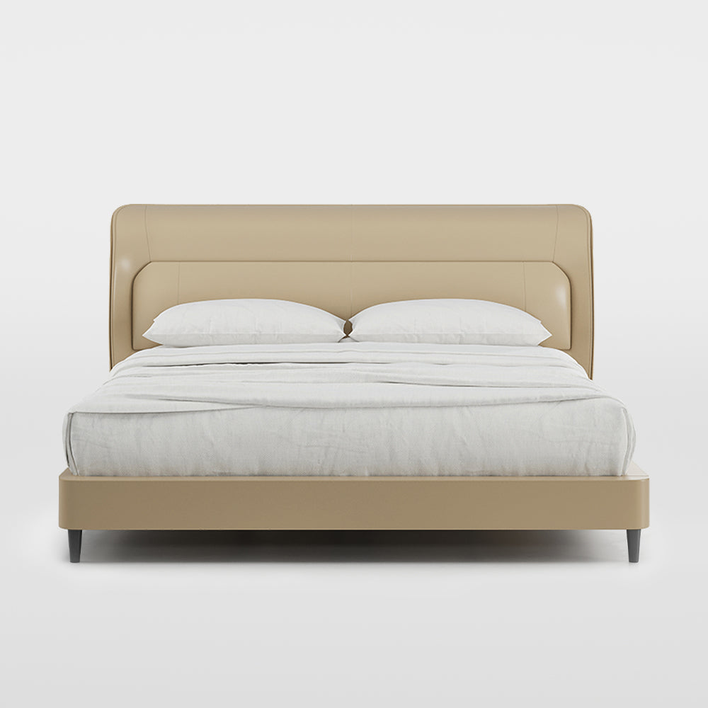 Cadre de lit king size moderne en cuir
