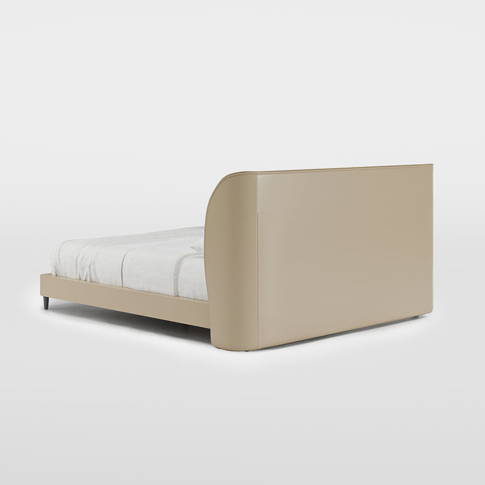Cadre de lit king size moderne en cuir