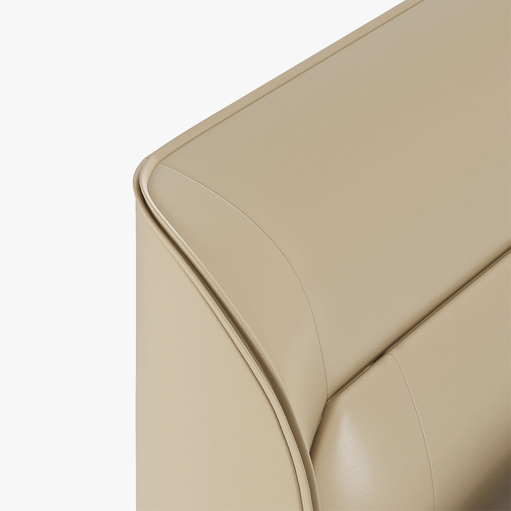 Cadre de lit king size moderne en cuir