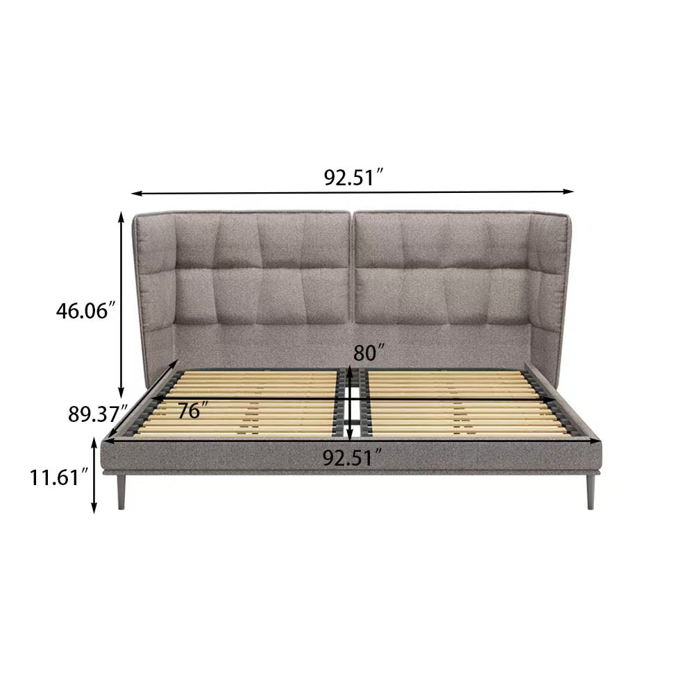Cadre de lit king size de style moderne