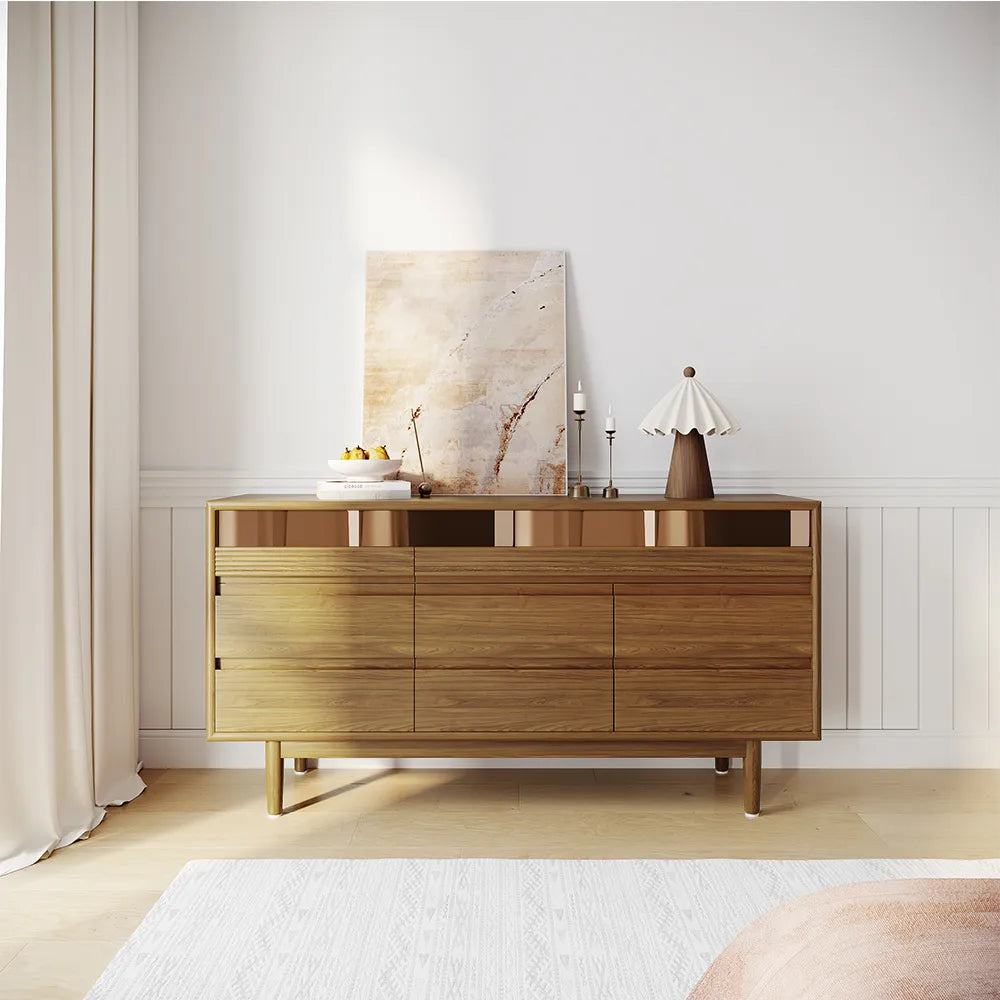 Solid wood 6-drawer cabinet