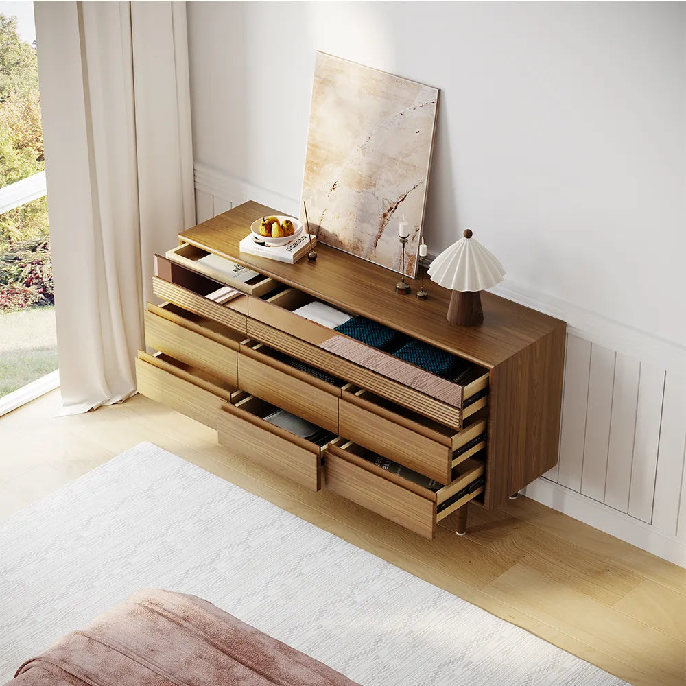 Solid wood 6-drawer cabinet