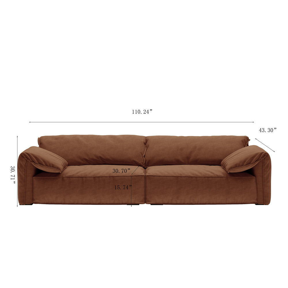 Canapé minimaliste à assise profonde