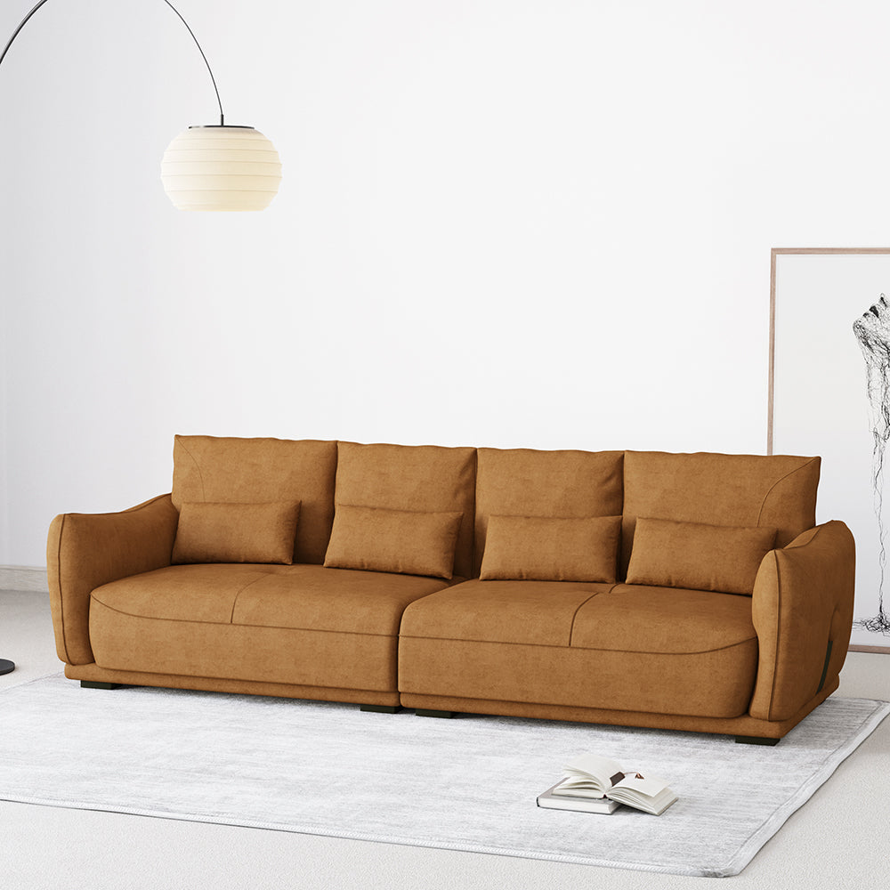 Canapé moderne en tissu suédé de 125,98 pouces