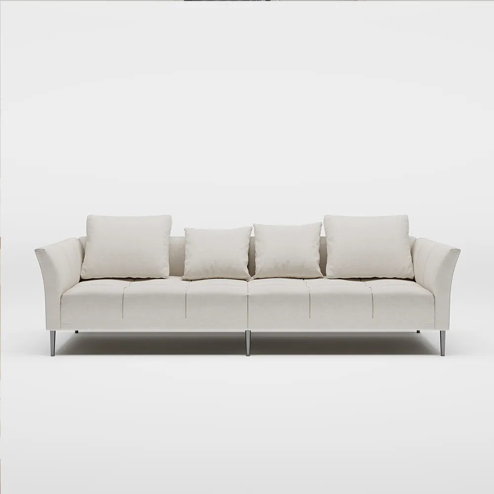 Canapé moderne en coton et lin de 97,63 pouces