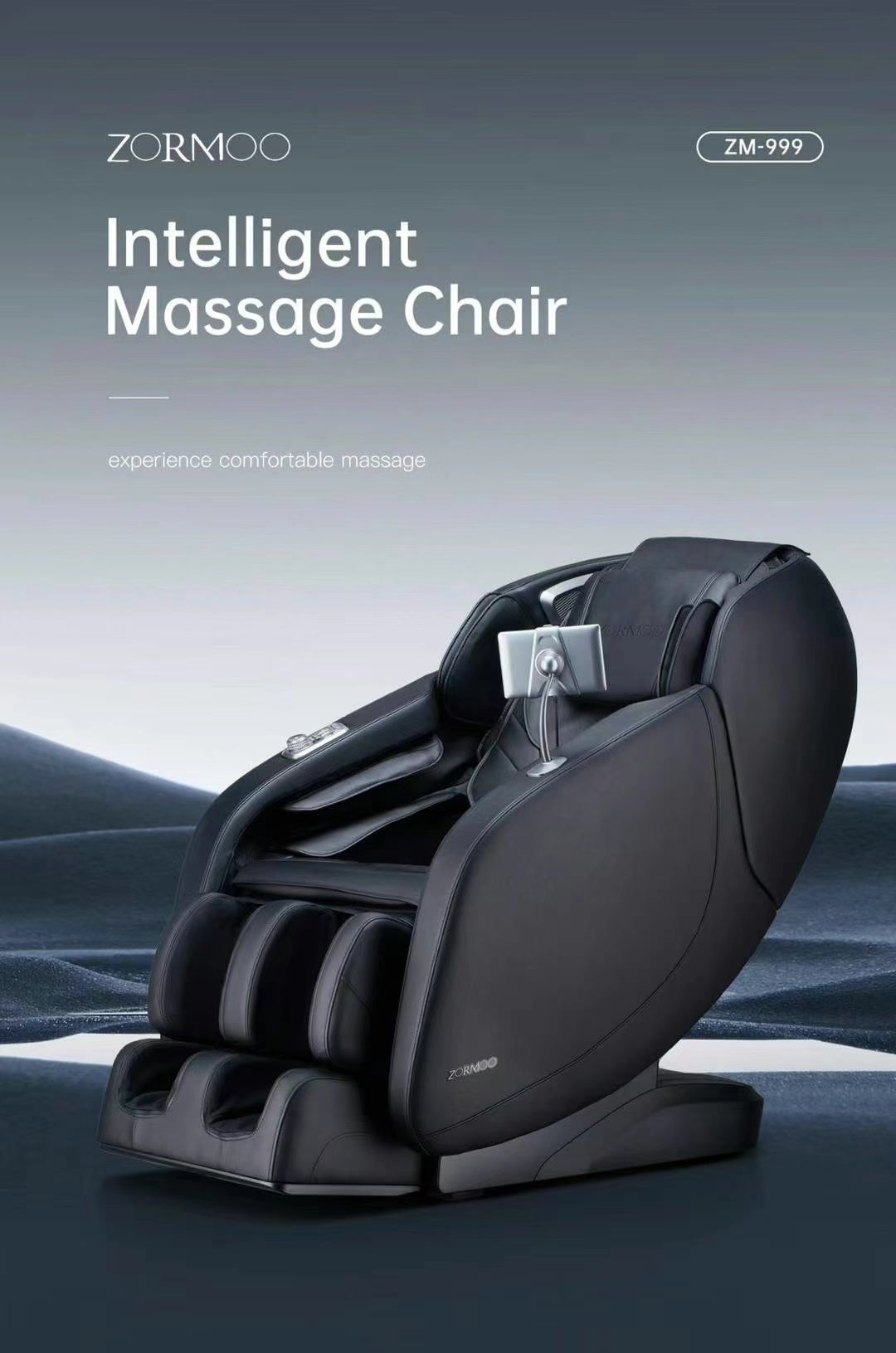 ZORMOO 4D Intelligent Full Body Massage Chair | SL Track · Zero Gravity · AI Body Detection