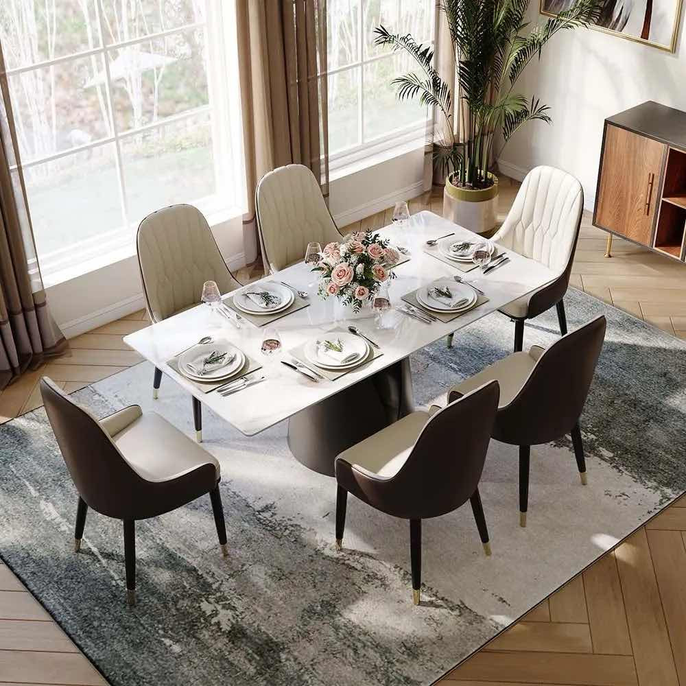 71in Vera - Rectangular Sintered Stone Dining Table — view 3