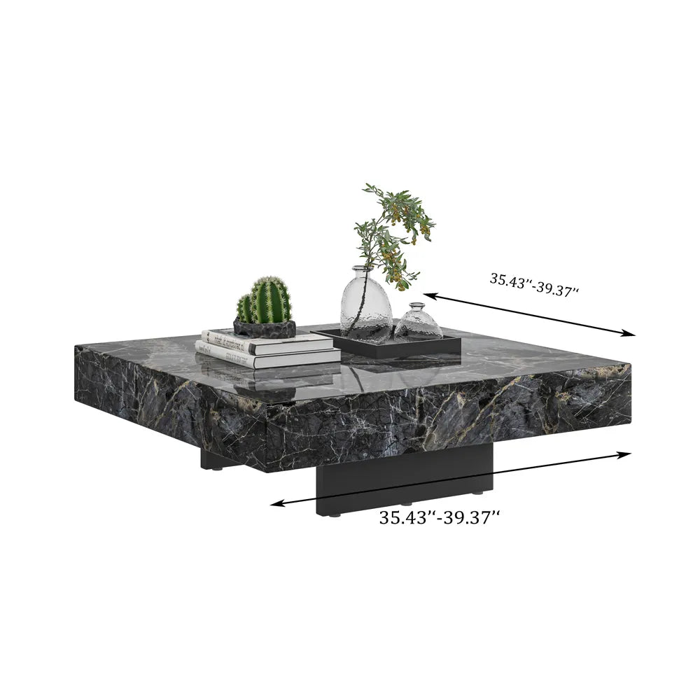 Table basse noire moderne 