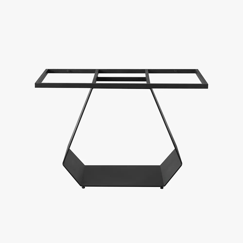 Table à manger moderne en pierre frittée grise de 71 po pour 4 à 6 personnes 