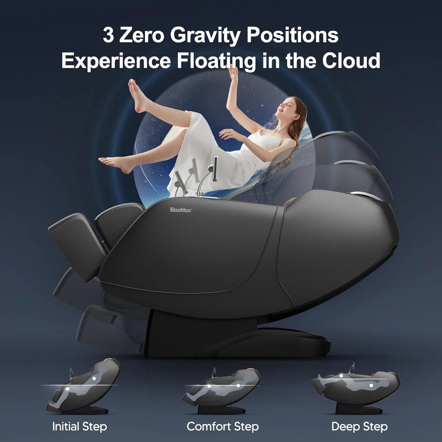 IT-9777 Real Pro Ultra 3D Chest Heating Zero Gravity Massage Chair with Pedal