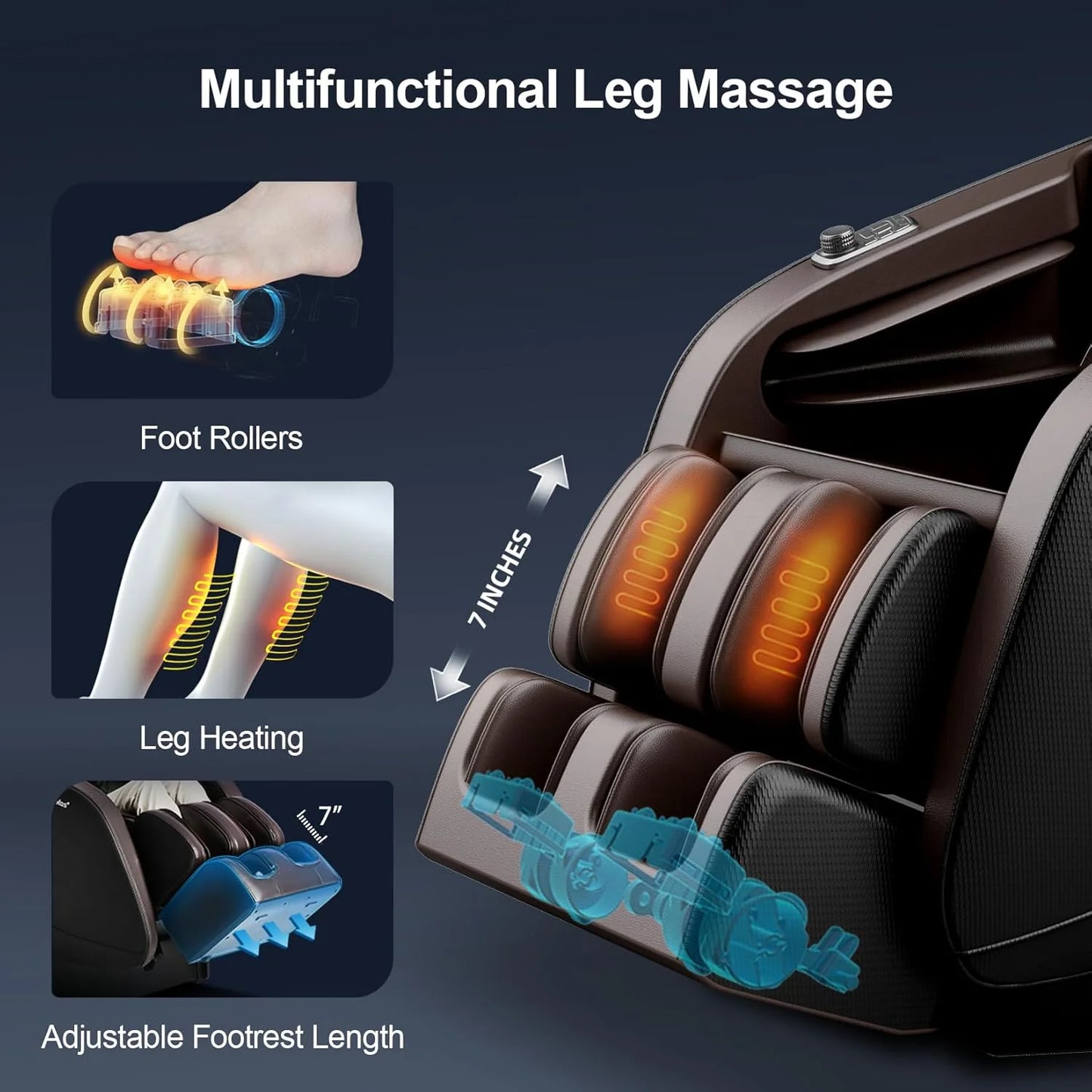 IT-9777 Real Pro Ultra 3D Chest Heating Zero Gravity Massage Chair with Pedal