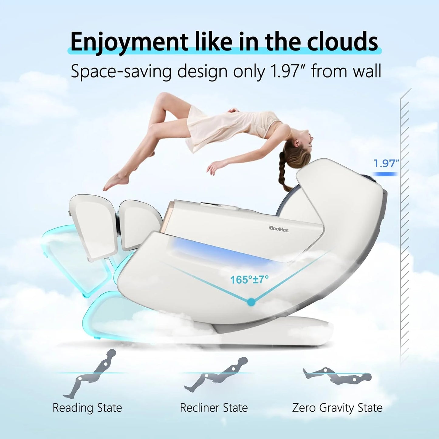 R8606 3D Roller AI&APP Control Auto-Extend Pedal Zero-G Massage Chair