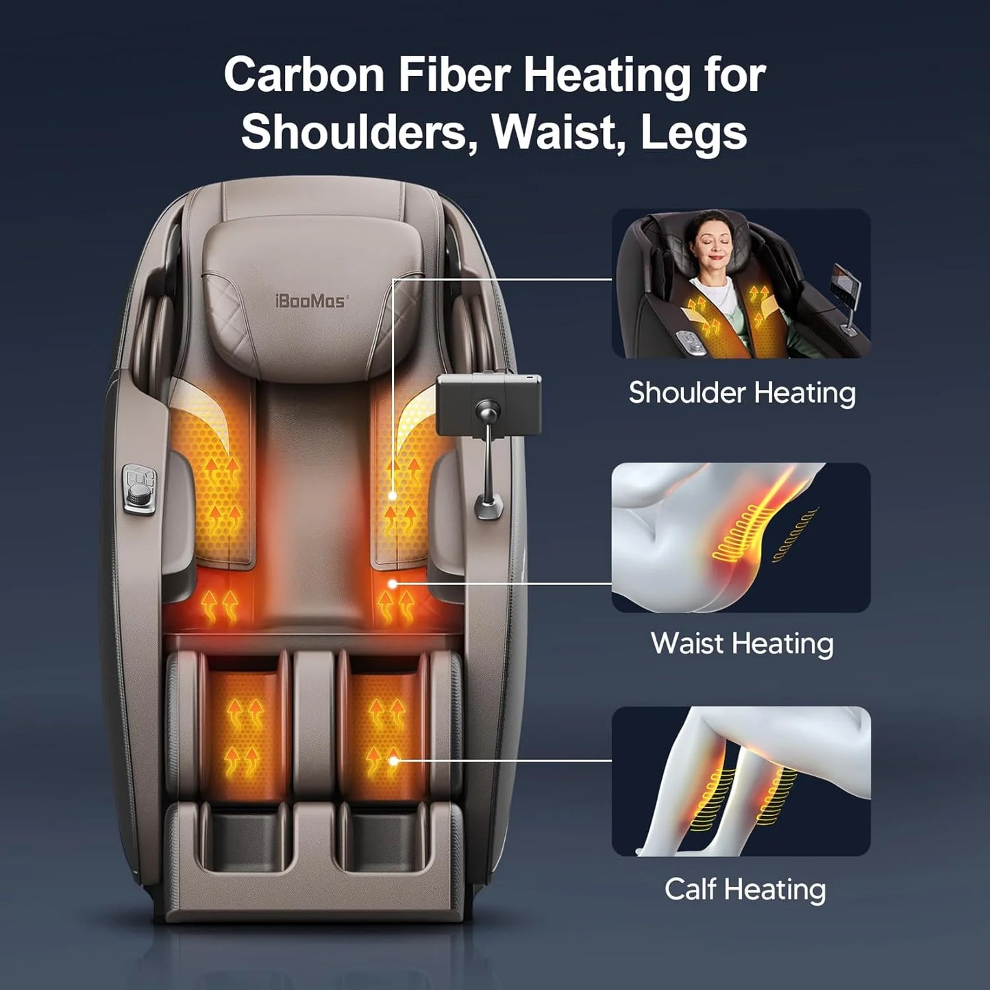 IT-9777 Real Pro Ultra 3D Chest Heating Zero Gravity Massage Chair with Pedal