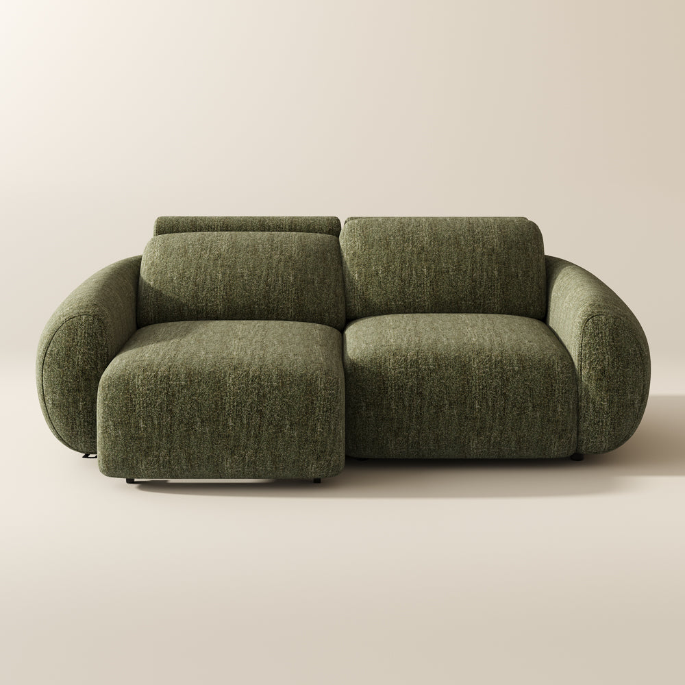 Mila sleeper sofa green extended