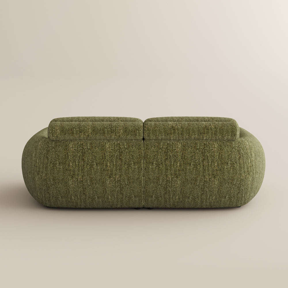 Mila green sofa pull-out side