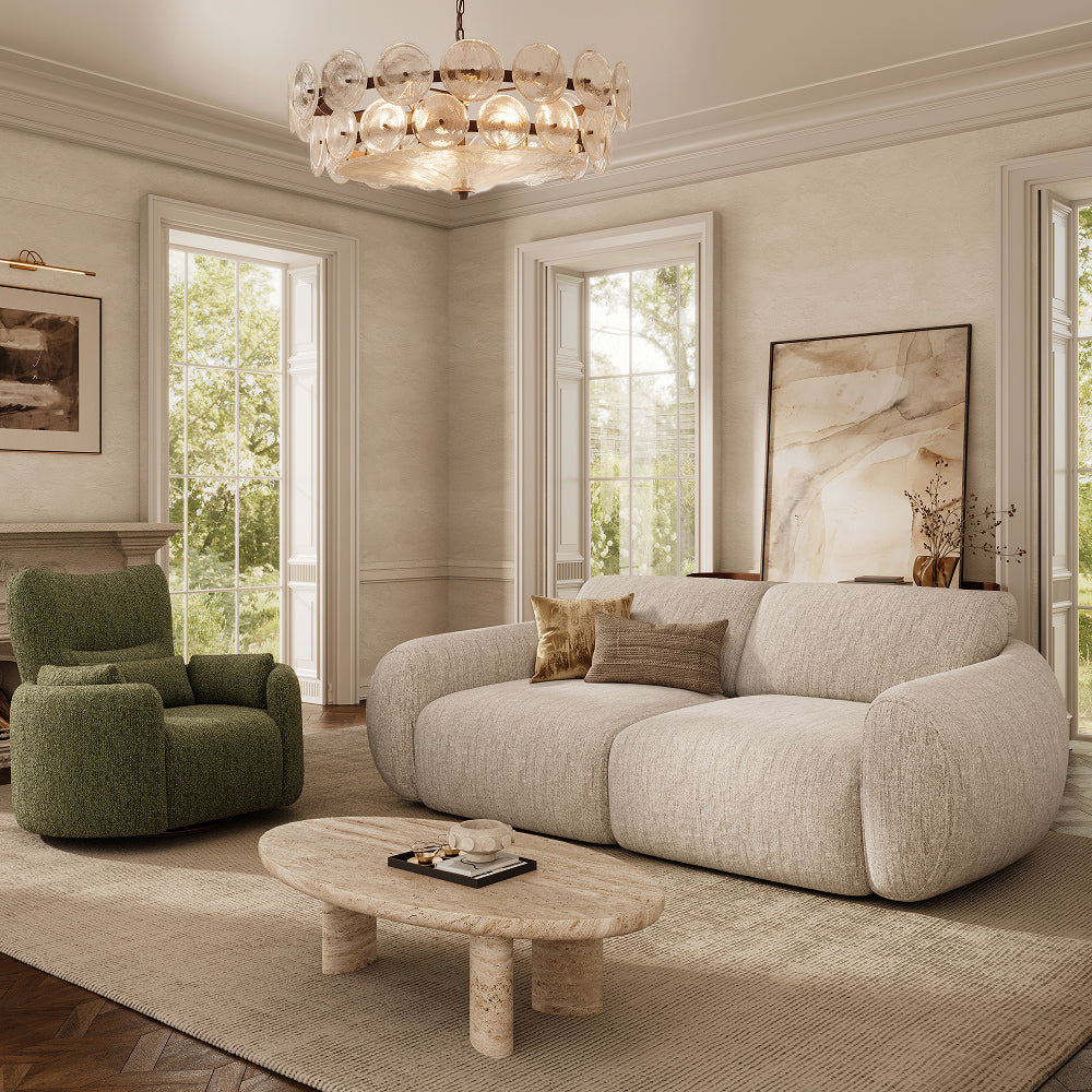 Mila beige deep seat