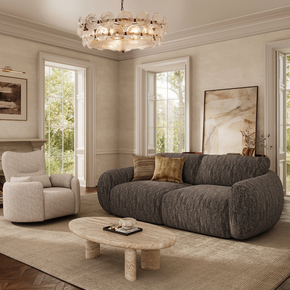 Mila dark gray power outlet