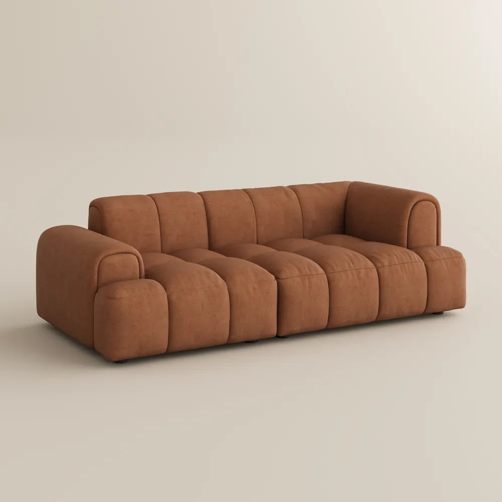 82.5 inch modern cube sofa