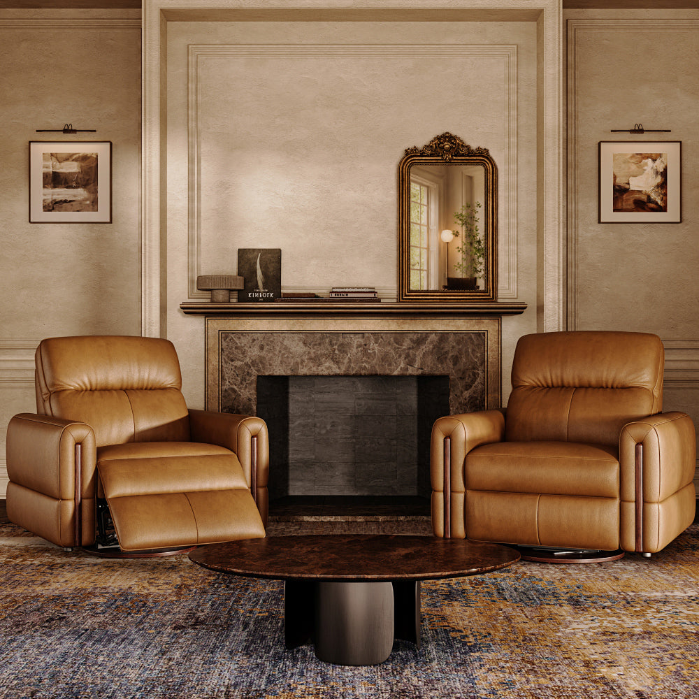 Swayford caramel pair of power recliners